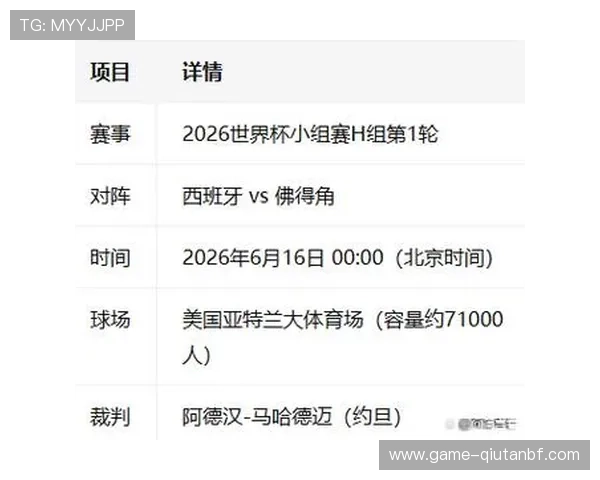 2026年世界杯西班牙对阵佛得角比赛直播地址全攻略与观看指南
